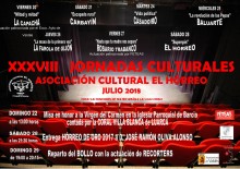 XXVIII JORNADAS CULTURALES  (Asociación Cultural El Hórreo)  JULIO 2018