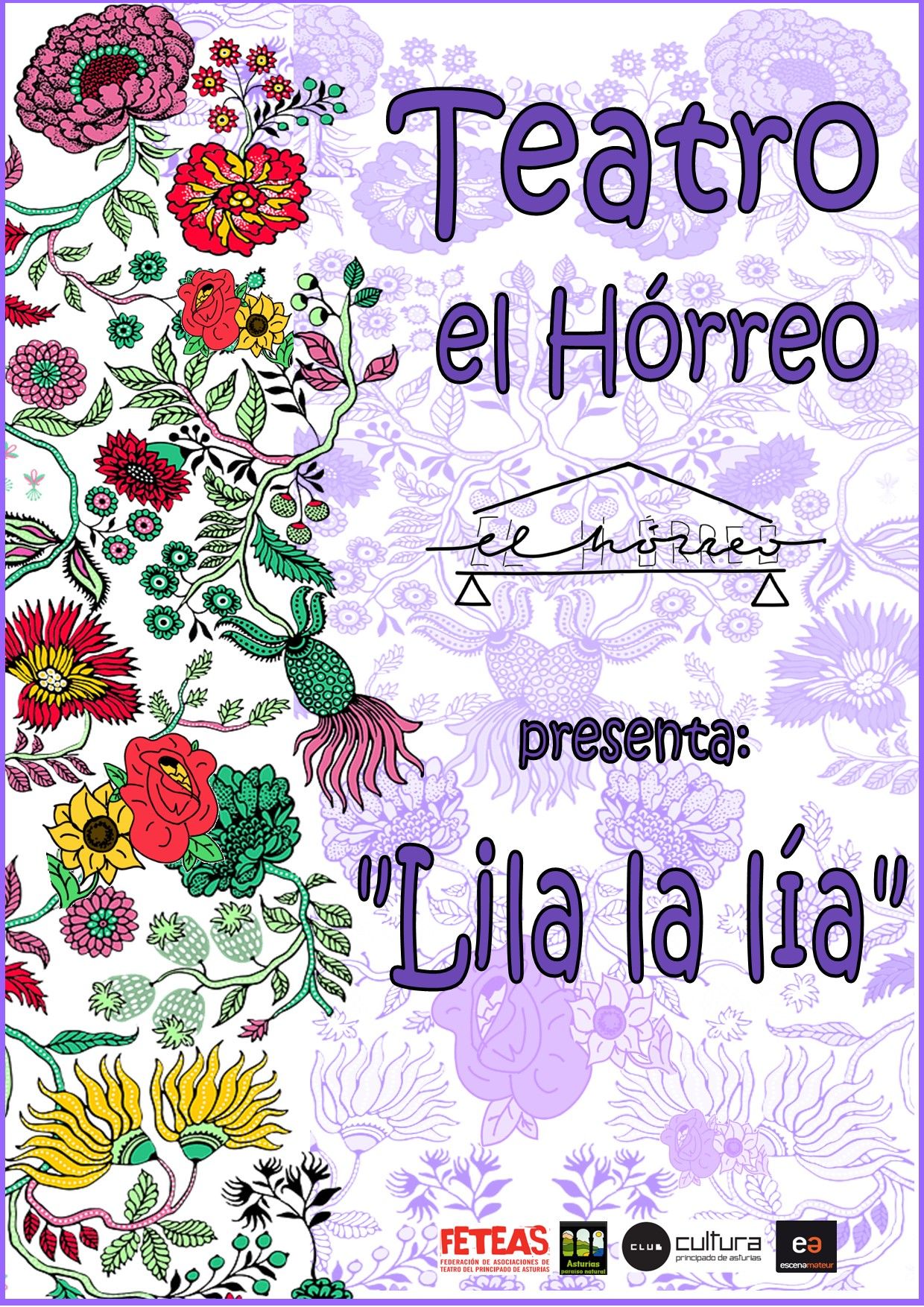 CARTEL DE LA OBRA "LILA LA LÍA"